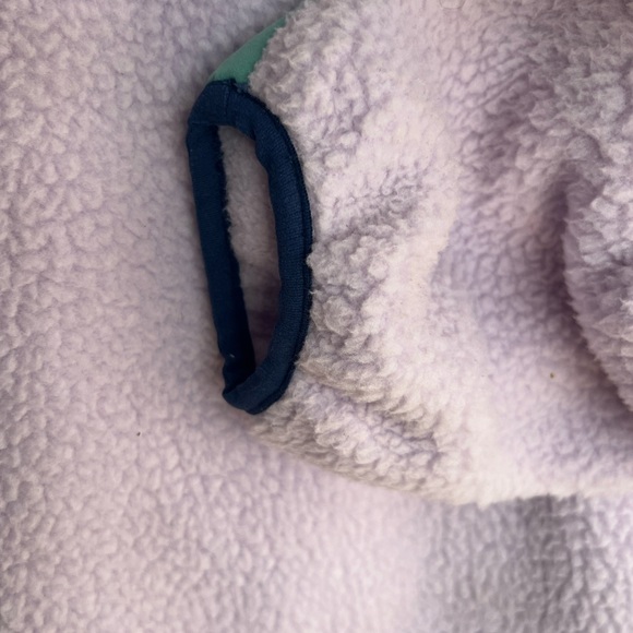 The North Face women’s size small fleece pullover. Lavender and teal. - Picture 3 of 6